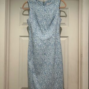 Calvin Klein Blue Sleeveless Midi Dress